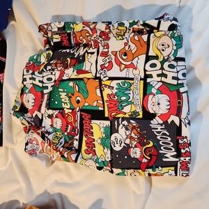 Rudolph the red nosed reindeer comic book scrub top